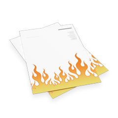 Multiloft-Flyer DIN lang hoch (9,9 cm x 21,0 cm), 4/0 farbig (einseitiger Druck)