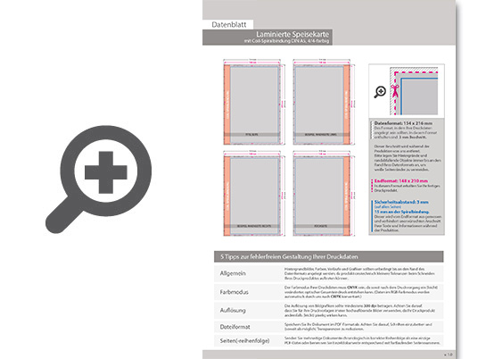 Product Bild laminierte_speisekarte_mit_coil-spiralbindung__endformat_din_a5__16-seitig