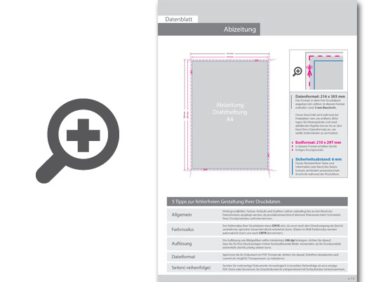 Product Bild abizeitung_mit_drahtheftung__endformat_din_a4__88-seitig