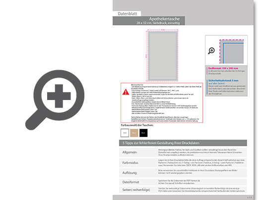 Product Bild apothekertasche_28_x_32_cm__2-farbig__einseitig_bedruckt
