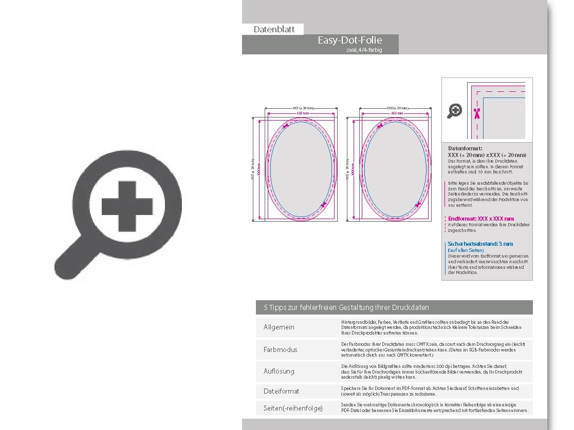 Product Bild easy_dot_folie_doppelseitig_4_4-farbig_bedruckt_oval_(oval_konturgeschnitten)
