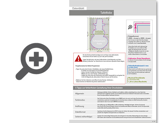 Product Bild hochwertige_tafelfolie_in_schneemann-form_unbedruckt