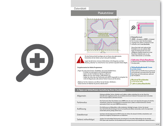 Product Bild hochwertiger_plakatst__rer_4_0-farbig_bedruckt_in_kleeblatt-form