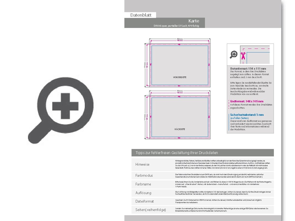 Product Bild trauerkarte_din_a6_quer_4_4_farbig_mit_beidseitig_partieller_uv-lackierung