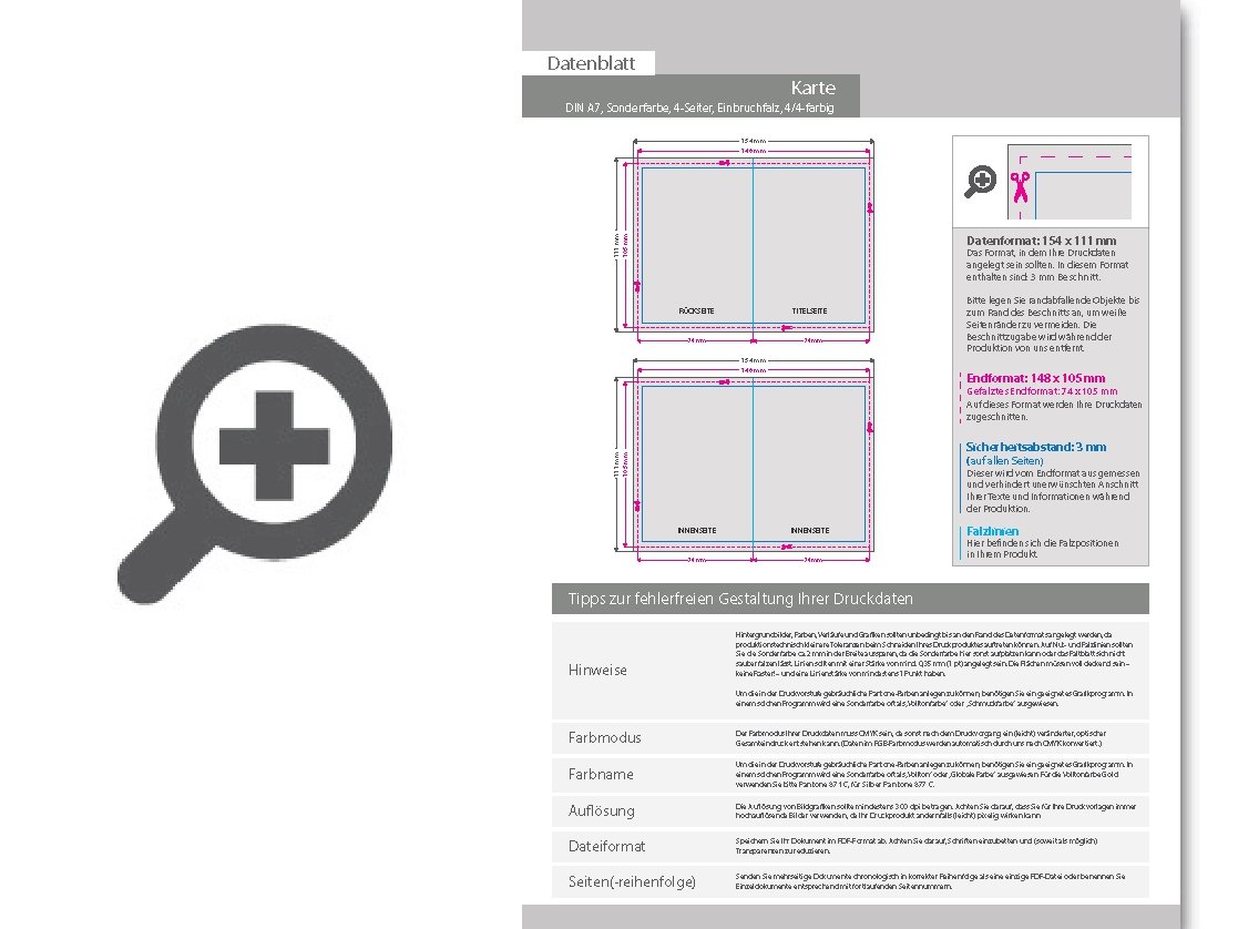 Product Bild trauerkarte_din_a7_4-seiter_4_4_farbig_+_sonderfarbe_gold