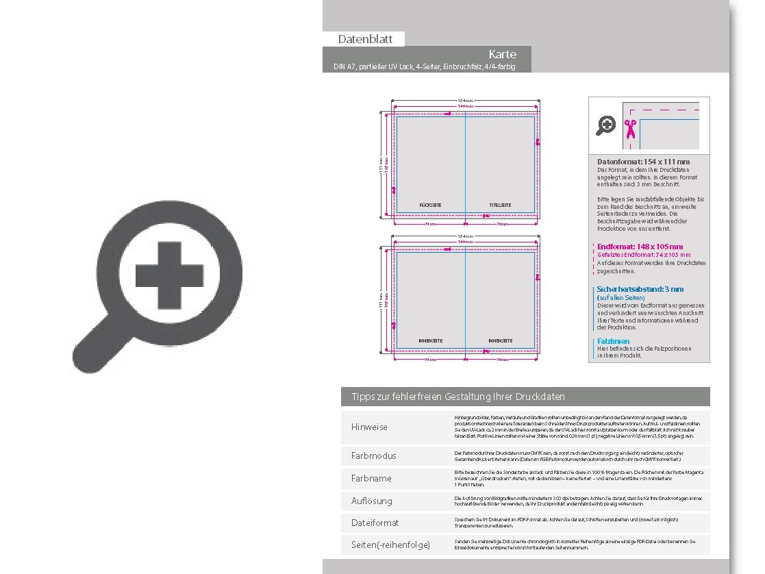 Product Bild trauerkarte_din_a7_4-seiter_4_4_farbig_mit_beidseitig_partieller_uv-lackierung