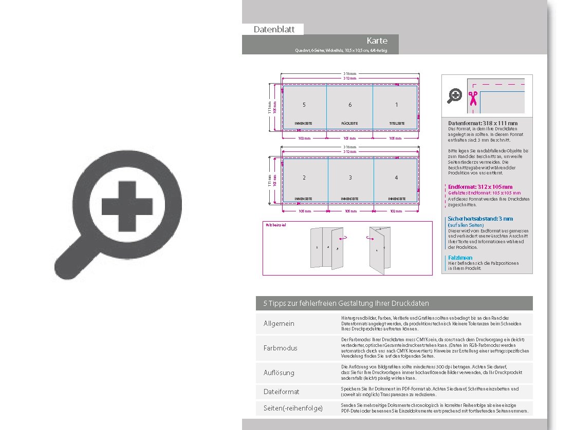Product Bild trauerkarte__gefalzt_auf_quadrat_10_5_cm_x_10_5_cm__vertikaler_wickelfalz__6-seitig