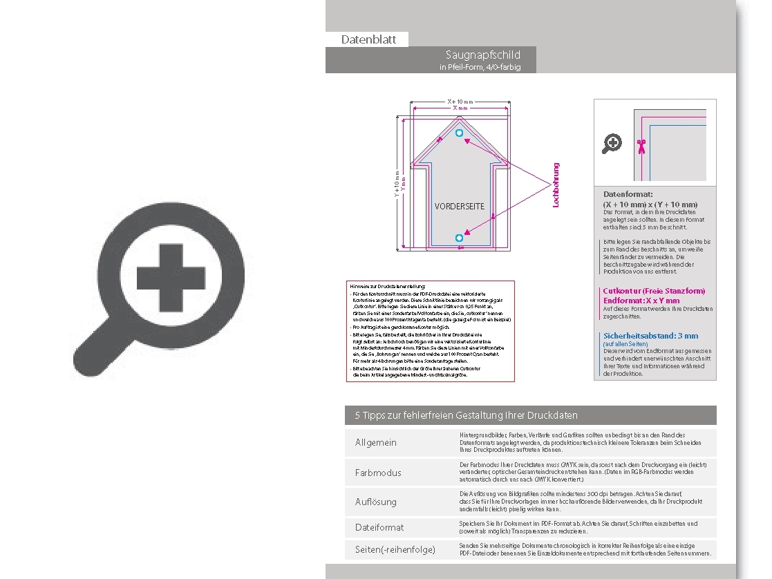 Product Bild saugnapfschild_in_pfeil-form_konturgefr__st___einseitig_4_0-farbig_bedruckt