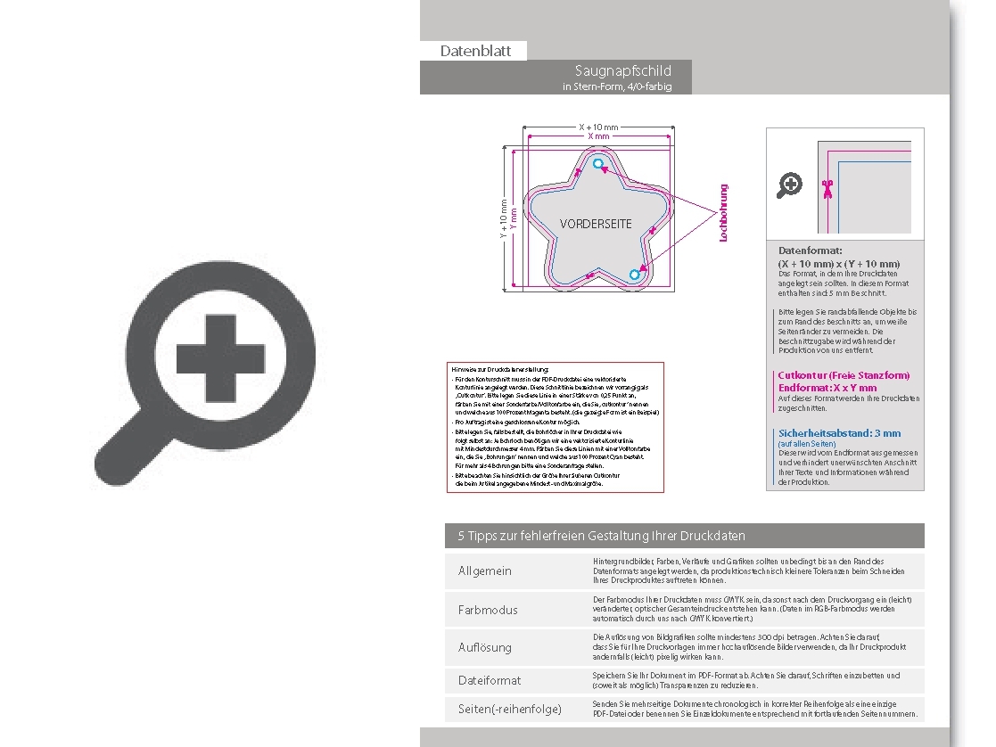 Product Bild saugnapfschild_in_stern-form_konturgefr__st___einseitig_4_0-farbig_bedruckt